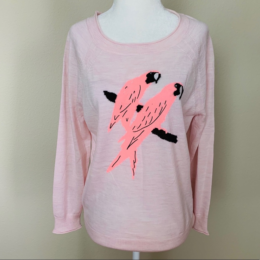 NEW J. Crew Fine Merino Wool SWEATER in Parrot - Picture 3 of 8
